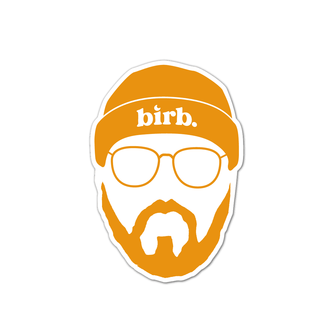 Head Birb Sticker - Mustard