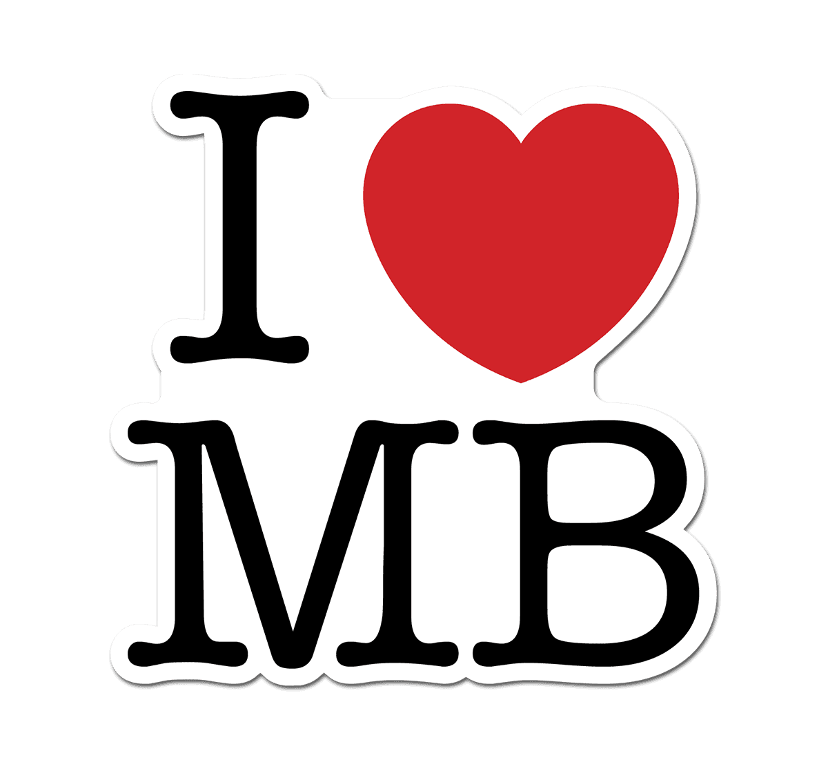 I ❤️ MB Sticker